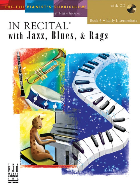 In Recital with Jazz Rags and Blues Book 4