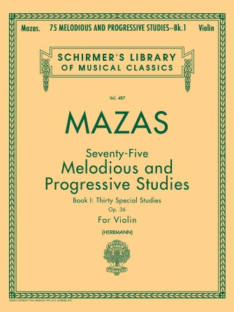 75 Melodious and Progressive Studies, Op. 36 - for Violin - Mazas