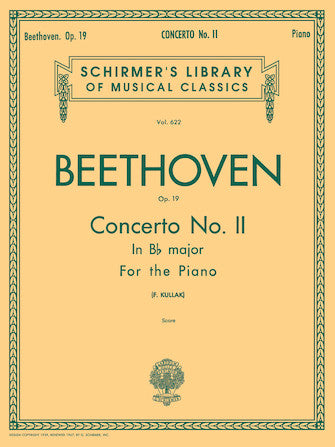 Concerto No. 2 in Bb, Op. 19 - Piano - Beethoven/Kullak