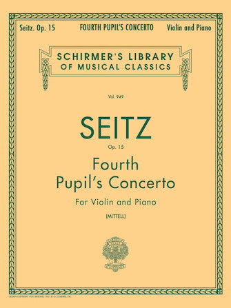 Pupil's Concerto No. 4 in D, Op. 15 - Violin - Seitz/Mittell