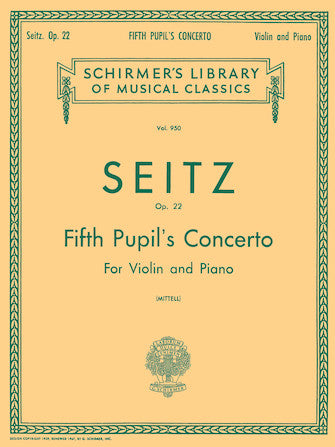 Fifth Pupil's Concerto - Violin - Seitz/Mittell