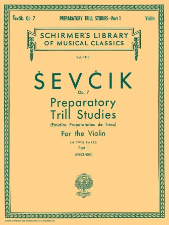 Preparatory Trill Studies, Op. 7 Book 1 - Violin - Sevcik