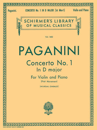 Concerto No. 1 in D Major - Violin - Paganini