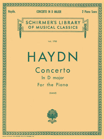 Concerto in D - Piano - Haydn/Ganz