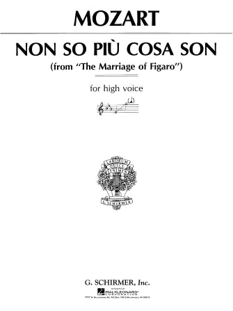 Non so più cosa son (from Le Nozze di Figaro), High Voice - Mozart