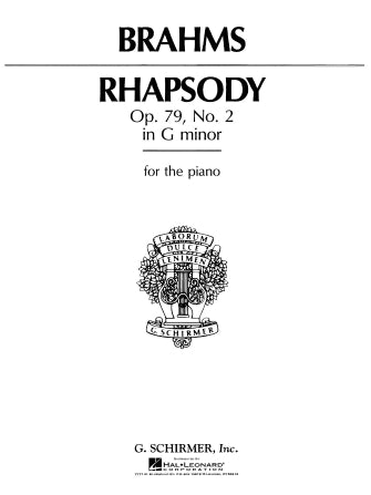 Rhapsody in G Minor, Op. 79, No. 2 - Brahms/Gebhard