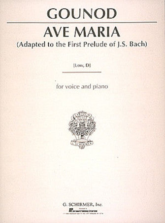 Ave Maria, Low Voice - Schubert