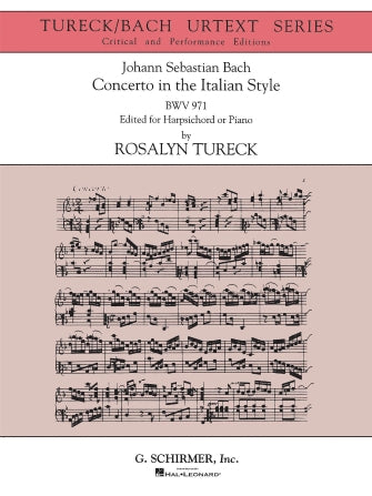 Concerto in the Italian Style (Urtext Edition) - Bach/Tureck