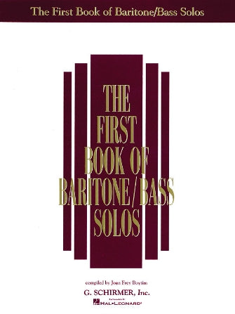 The First Book of Baritone/Bass Solos - Vocal - Boytim