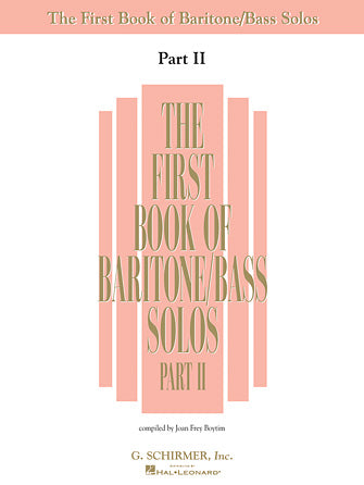 The First Book of Baritone/Bass Solos – Part II - Vocal - Boytim