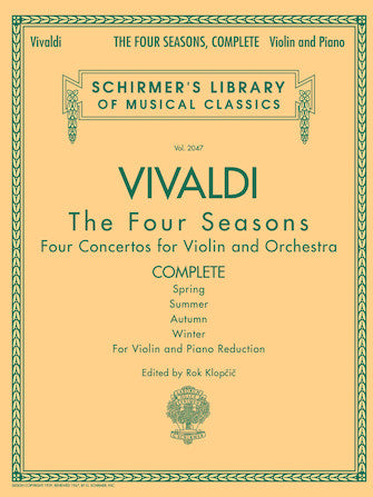 Antonio Vivaldi – The Four Seasons, Complete - Violin