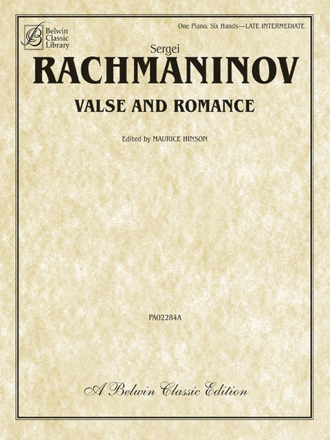 Valse and Romance - Piano Trio - Rachmaninoff/Hinson