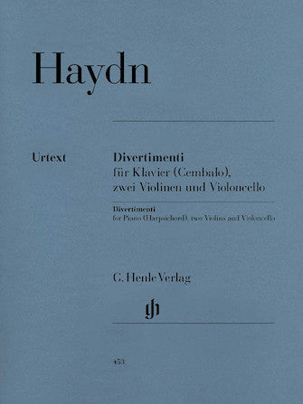 Divertimenti for Piano (Cembalo) with 2 Violins and Violoncello - Haydn