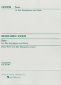 Solo for Alto Saxophone and Piano - Heiden - H & H Music