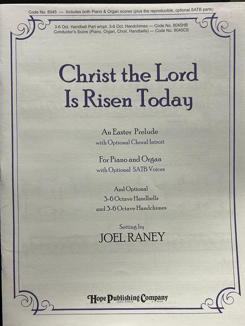 Christ the Lord is Risen Today Organ & Piano Duets