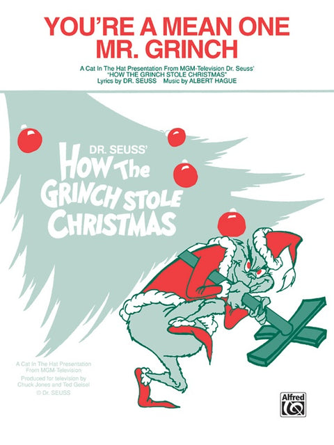 You're A Mean One, Mr. Grinch - Piano / Vocal / Guitar - Hague