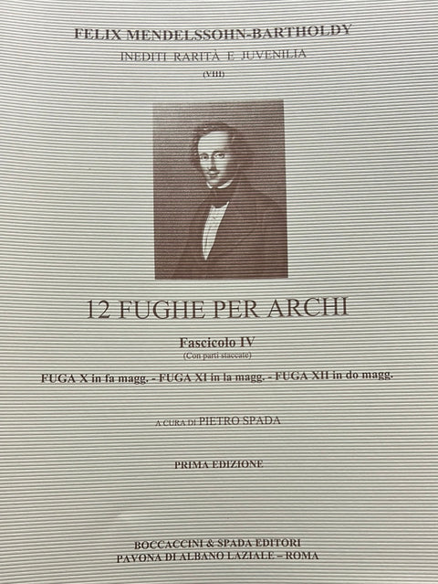 12 Fughe per Archi No. 4 - String Quartet - Mendelssohn/Spada