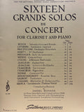 Sixteen Grands Solos de Concert for Clarinet and Piano - Bonade