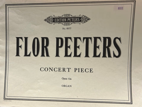 Concert Piece - Op. 52a - F. Peeters