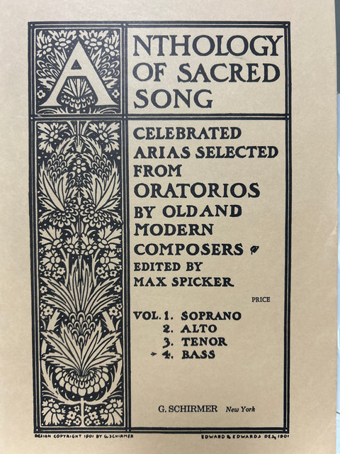 Anthology of Sacred Song - Vocal - H & H Music