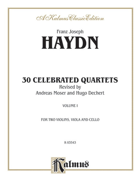 Thirty Celebrated String Quartets, Volume I