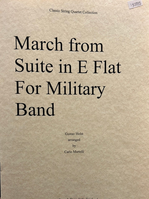 March from Suite in E Flat for Military Band - String Quartet - Holst/Martelli