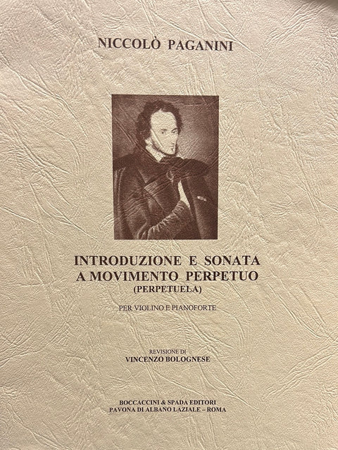 Introduzione E Sonata - Violin - Paganini/Bolognese