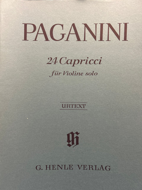 24 Capricci for Violin Solo - Paganini