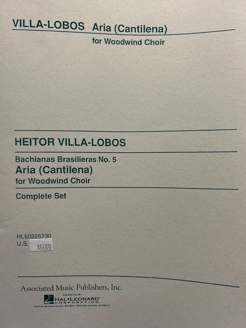 Aria (Cantilena) for Woodwind Choir - Villa-Lobos