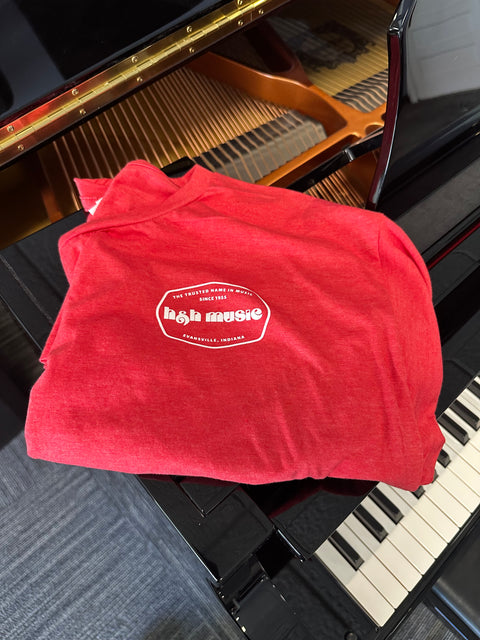 H&H Music Shirt - Red Heather