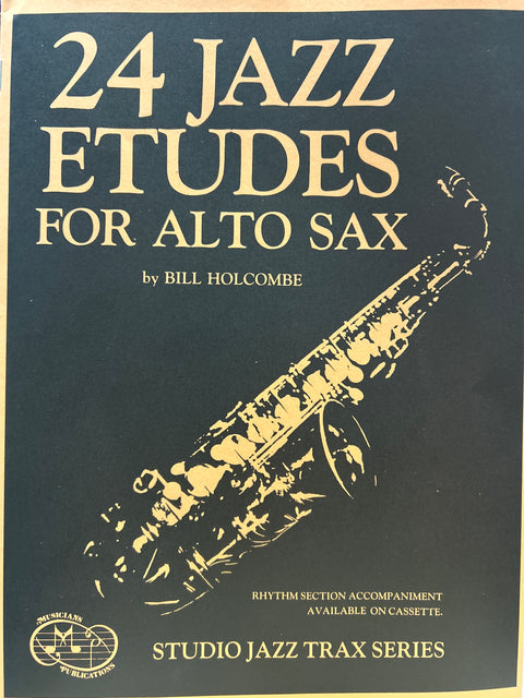 24 Jazz Etudes for Alto Sax - Holcombe