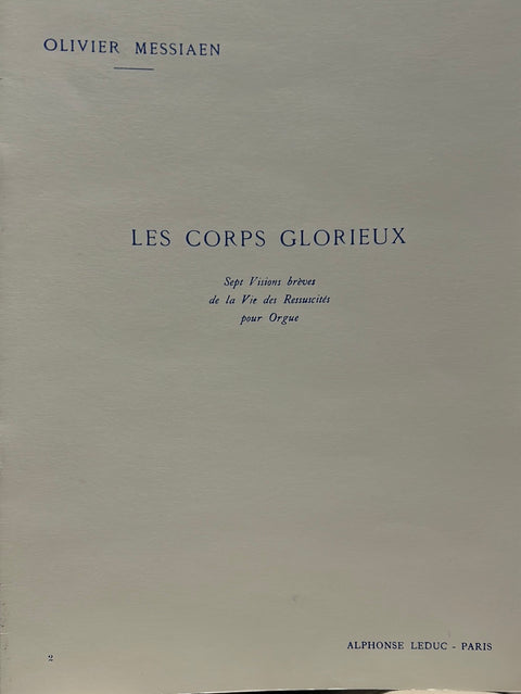 Les Corps Glorieux - Organ - Messiaen