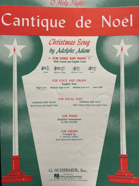 O Holy Night - Organ / Vocal - Adam