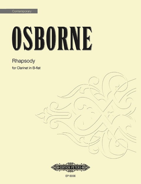 Rhapsody for Clarinet - Osborne