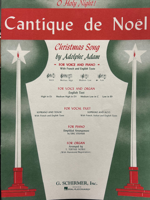 O Holy Night - Piano / Vocal - Adam