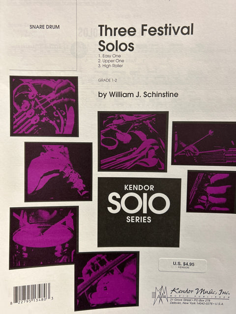 Three Festival Solos - Grade 1-2 - Schinstine