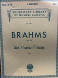 Six Piano Pieces, Op. 118 - Brahms / Deis