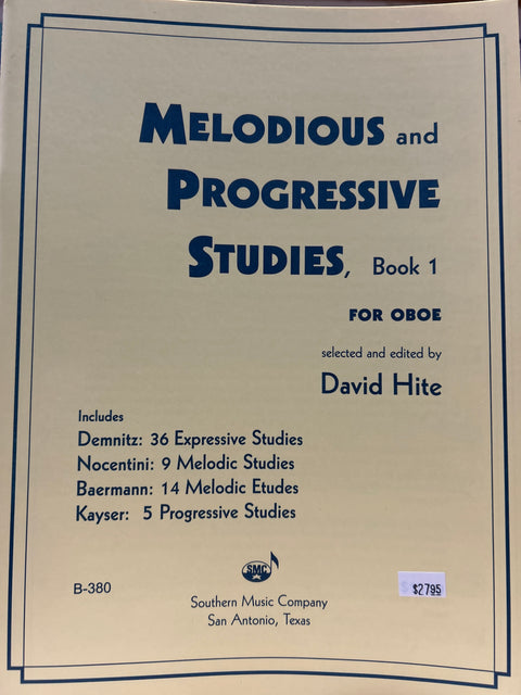 Melodious and Progressive Studies for Oboe - Hite