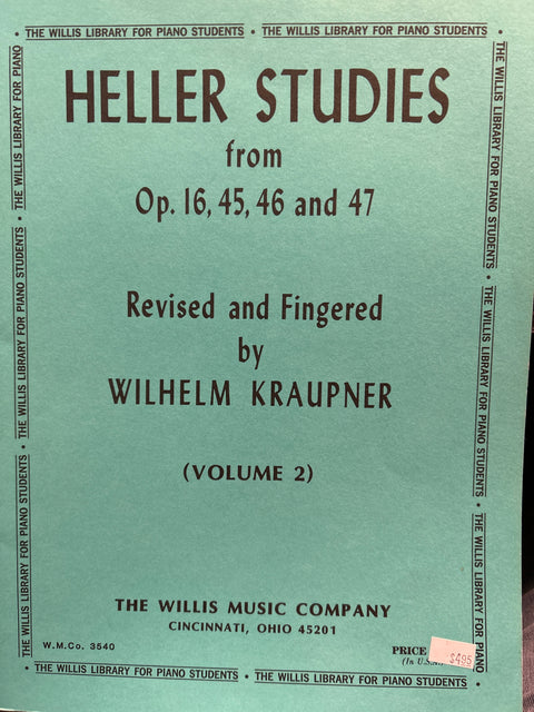 Heller Studies from Op. 16, 45, 46 and 47 - Piano - Heller / Kraupner