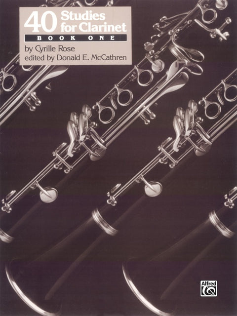 40 Studies for Clarinet - Book One - Rose/McCathren