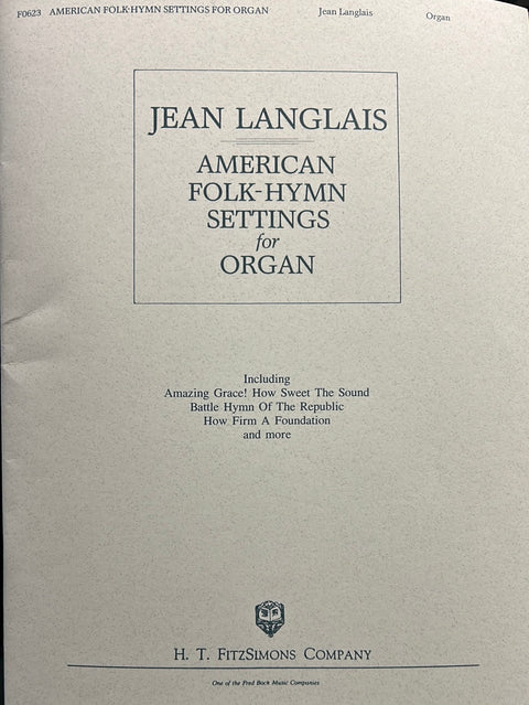 American Folk-Hymn Settings for Organ - J. Langlais