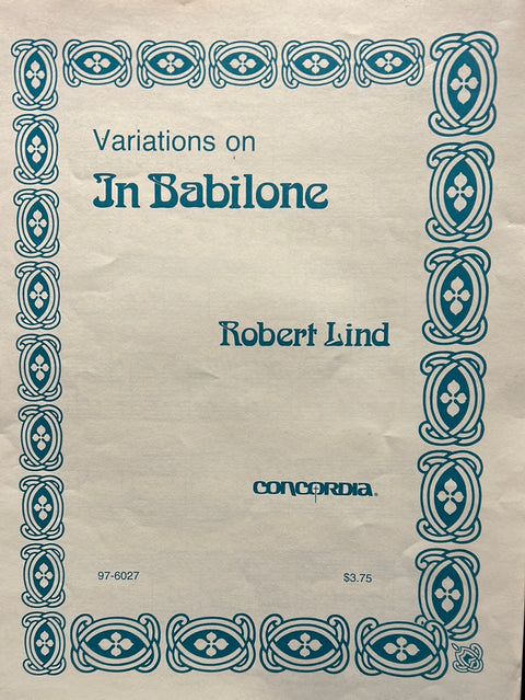 Variations on In Babilone - Organ - R. Lind