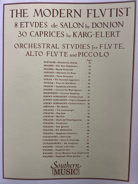 The Modern Flutist - Donjon/Karg-Elert