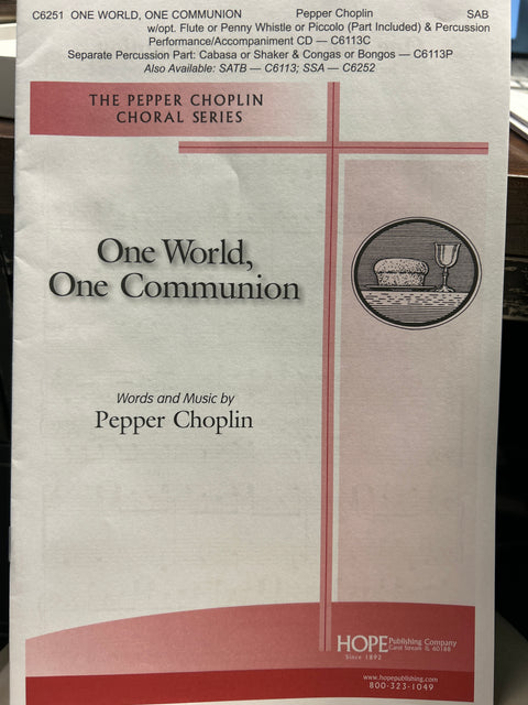 One World, One Communion - Vocal - Choplin