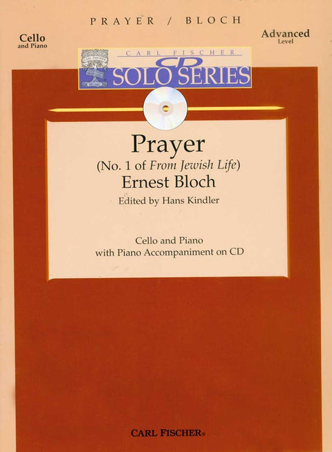 Prayer No. 1 of "From Jewish Life" - Cello - E. Bloch