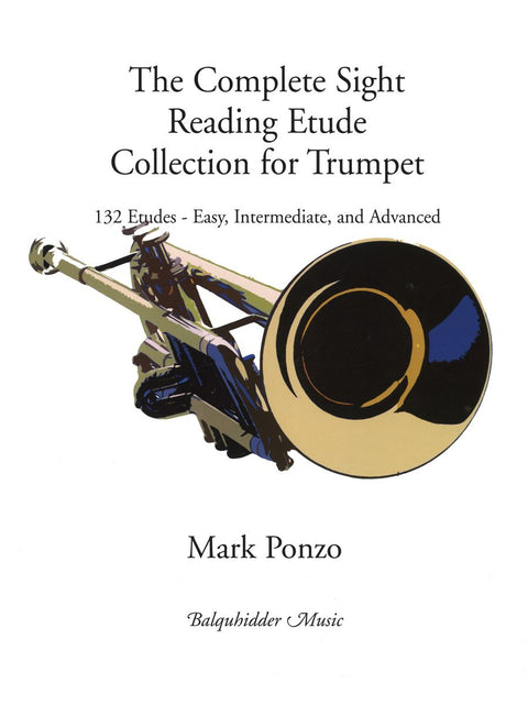 The Complete Sight Reading Etude Collection for Trumpet - 132 Etudes - Ponzo