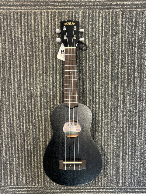 Kala Ukulele Bundle - Soprano - KA-15S BNDL Black