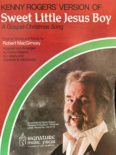 Sweet Little Jesus Boy - Piano - Kenny Rogers