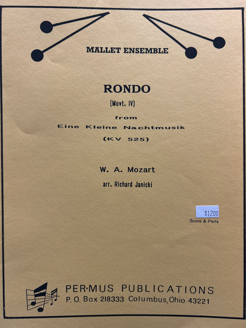 Rondo (Mvt. IV) KV 525 - Mallet Ensemble - Mozart / Janicki