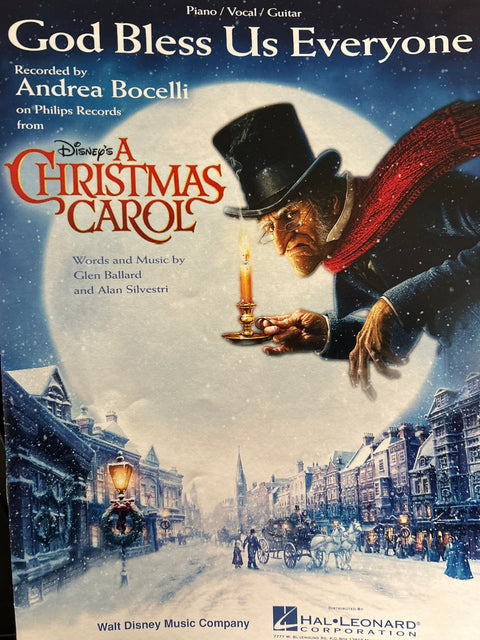 God Bless Us Everyone - Piano / Vocal / Guitar - Ballard / Silvestri / Bocelli